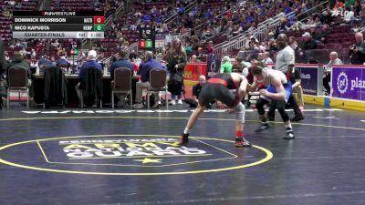 121 lbs Quarterfinal - Dominick Morrison, Hatboro-Horsham vs Nico Kapusta, Hempfield Area