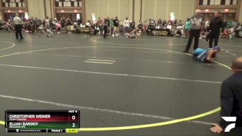 75 lbs Champ. Round 1 - Elijah Barskiy, Dragons RTC vs Christopher Weiner, Team Tugman