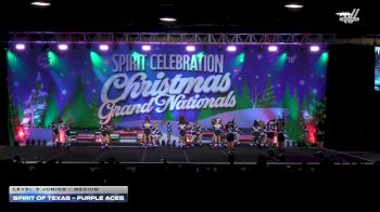 Spirit of Texas - Purple Aces [2025 L3 Junior - Medium] 2025 Spirit Celebration Christmas Grand Nationals