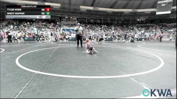 43 lbs Round Of 16 - Tyler Korb, Vinita Kids Wrestling vs Rhett Hopper, Piedmont