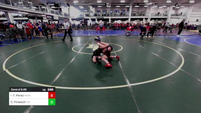 81 lbs Consi Of 8 #2 - Tony Perez, Mount Anthony VT vs Caleb Pineault, Top Flight Wrestling Academy