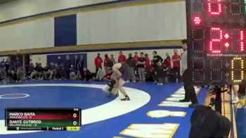 174 lbs Champ Round 1 (16 Team) - Marco Gaita, Wesleyan (CT) vs Dante Gutbrod, Williams College