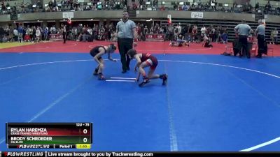 75 lbs Quarterfinal - Rylan Haremza, Crass Trained Wrestling vs Brody Schroeder, Mn Elite