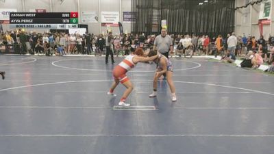 140 lbs Champ. Rd Of 32 - Ayva Perez, TNTWC vs Za'Riah West, BullTrained Wrestling