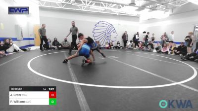 92 lbs Rr Rnd 2 - Jett Greer, Shelton Wrestling Academy vs Paxton Williams, Little Axe Takedown Club