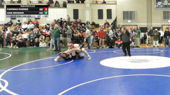 150 lbs Round Of 16 - Cashman Downes, Aquidneck Island vs Luke Brodeur, Tollgate