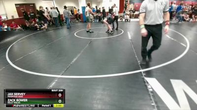 144 lbs Cons. Round 2 - Zack Bower, Kelly Walsh vs Jax Servey, Mountain View