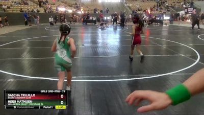 73 lbs Quarterfinal - Sascha Trujillo, Bison Takedown Club vs Heidi Mathisen, Williamson County Wrestling Cl