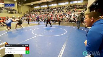 195 lbs Rr Rnd 2 - Luther Pickett, Grove Takedown Club vs James Hartley, Vinita Kids Wrestling