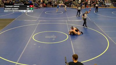 165 lbs Champ. Round 2 - Garrett Schmitt, Eden vs Zachary Gibson, Williamsville North/East