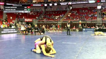 2A-165 lbs 5th Place Match - Ryker Dengler, West Liberty vs Degan Miller, Greene County