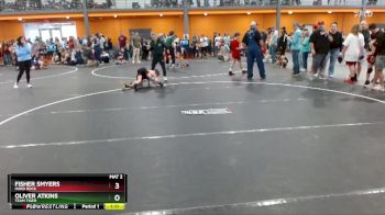 70 lbs 3rd Place Match - Oliver Atkins, Team Tiger vs Fisher Smyers, Hard Rock