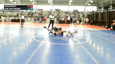 106 lbs Consi Of 64 #2 - Elijah Merritt, GA vs Carl Cody Weidner, IL