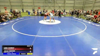 195 lbs Placement Matches (8 Team) - Jake Conroy, Pennsylvania Blue vs Aidan Weimer, Ohio Scarlet
