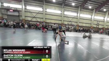 90 lbs Quarterfinal - Easton Olson, Sanderson Wrestling Academy vs Rylan Winward, Sanderson Wrestling Academy