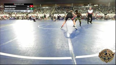 155 lbs Consi Of 16 #1 - Taige Beasley, Elgin Wrestling vs Braylon Hey, Standfast