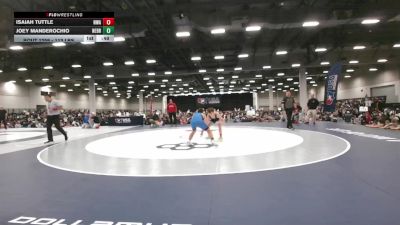 113 lbs Cons. Rd Of 64 - Isaiah Tuttle, Nebraska Wrestling Academy vs Joey Manderochio, Nebraska
