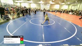 83 lbs Quarterfinal - Hudson Russell, Broken Arrow Wrestling Club vs Ty (Collett) Stewart, Checotah Matcats