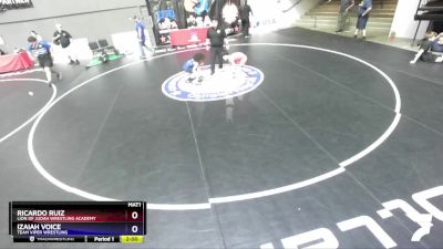 86 lbs Quarterfinal - Ricardo Ruiz, Lion Of Judah Wrestling Academy vs Izaiah Voice, Team Viper Wrestling