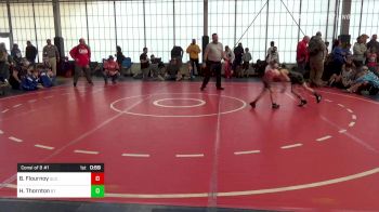 57 lbs Consi Of 8 #1 - Bobby Flournoy, St. Luke Youth Wrestling Club vs Holland Thornton, Blessed Trinity