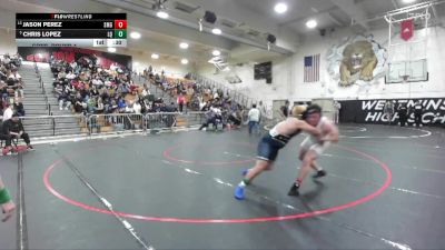 215 lbs Cons. Round 4 - Chris Lopez, La Quinta/LQ vs Jason Perez, Santa Margarita