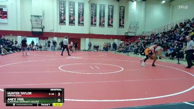 125 lbs Semifinal - Ane`e Vigil, Clackamas Community College vs Hunter Taylor, Oregon State