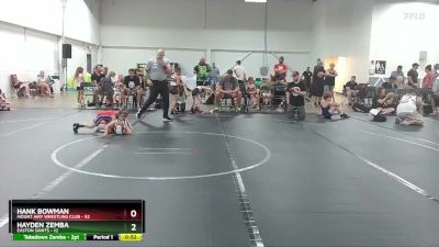 36-40 lbs Round 2 - Hank Bowman, Mount Airy Wrestling Club vs Hayden Zemba, Easton Saints