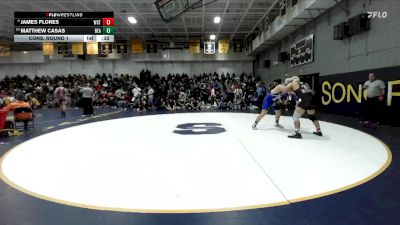 215 lbs Cons. Round 1 - Matthew Casas, Beaumont vs James Flores, Western