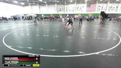 165 lbs Prelim - Nash Cooper, Davenport University vs Tyler Pressel, Grand Valley State