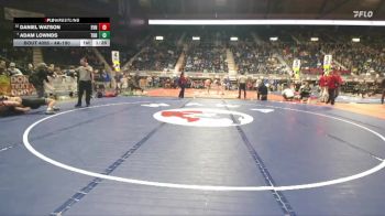 4A-190 lbs Champ. Round 1 - Adam Lownds, Thunder Basin vs Daniel Watson, Evanston