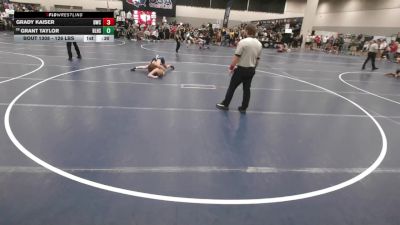 126 lbs Cons. Rd Of 64 - Grant Taylor, Basehor-Linwood High School Wrestling vs Grady Kaiser, D3 Wrestling Club