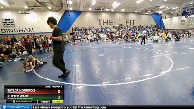75 lbs Cons. Round 3 - Kutter Wade, Wasatch Wrestling Club vs Taylor Horrocks, Uintah Wrestling
