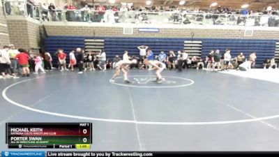 106 lbs Quarterfinal - Porter Swan, All In Wrestling Academy vs Michael Keith, Natrona Colts Wrestling Club