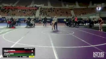 D1-113 lbs Cons. Round 2 - Cilus Cabral, Liberty vs Ethan Dick, Casteel HS