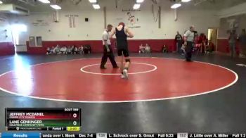 152 lbs Cons. Semi - Jeffrey McDanel, Prairie City Monroe vs Lane Genkinger, Columbus Community/WMU