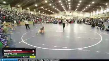 125 lbs Cons. Round 6 - Kimberlynn Fowers, Copper Hills vs Emme Velasco, Basha