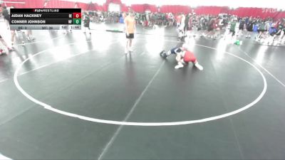 165 lbs Round 2 (8 Team) - Aidan Hackney, Reedsburg vs Conner Johnson, Weyauwega-Fremont