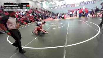 125 lbs Quarterfinal - Bailey Darbonnier, El Paso El Dorado vs Adriana Dominguez, Clint Horizon