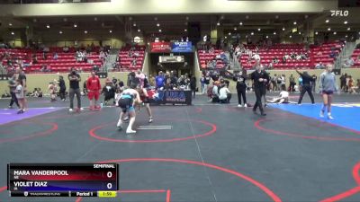 106 lbs Semifinal - Mara Vanderpool, NE vs Violet Diaz, IA