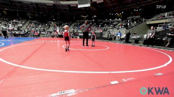 37 lbs Semifinal - Tucker Hawkins, Checotah Matcats vs Rush Wilson, Barnsdall Youth Wrestling