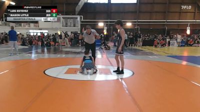106 lbs Quarterfinal - Luis Estevez, Savage Wrestling Academy, Oceanside Hs vs Mason Little, Journeymen WC