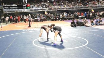 6A 120 lbs 5th Place Match - Tiana Crawford, Rockwall Heath vs Hailey Kennedy, Coppell