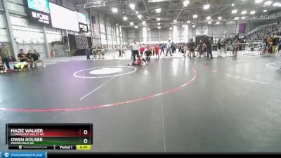 59-62 lbs Round 2 - Owen Houser, Prometheus WC vs Mazie Walker, Clearwater Valley WC