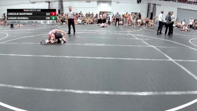 88 lbs Round 2 (8 Team) - Logan Russell, CTWHALE vs Lincoln Martinez, U2 The Uprising