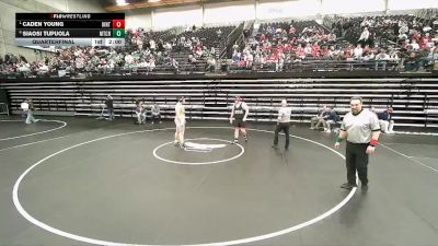 4A 285 lbs Quarterfinal - Caden Young, Uintah vs Siaosi Tupuola, Mt Crest