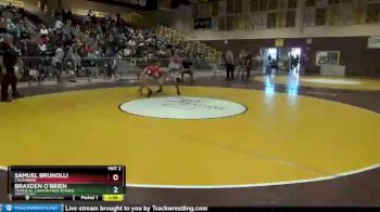 113 lbs Quarterfinal - Samuel Brunolli, California vs Braxden O`Brien, Temescal Canyon High School Wrestling