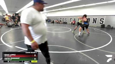 190 lbs Champ. Round 2 - Isaac Lopez, 5th Sun WC vs Matin Ghanavat, Capo Valley