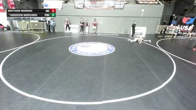 80 lbs Cons. Rd Of 16 - Matthew Moreno, Reign Wrestling Club vs Kingston Mercurio, Peterson Grapplers Wrestling Club