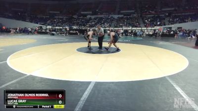 6A-165 lbs Quarterfinal - Jonathan Olmos Rodriguez, Westview vs Lucas Gray, West Linn