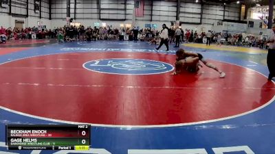 150 lbs Placement Matches (8 Team) - Gage Helms, DARKHORSE WRESTLING CLUB vs Beckham Enoch, RALEIGH AREA WRESTLING